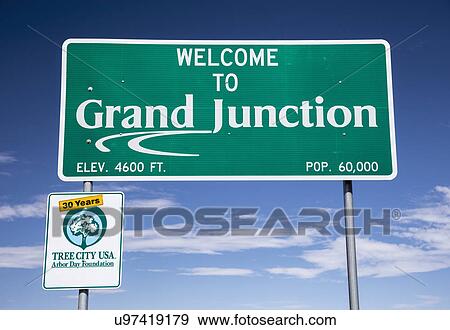 "Welcome to Grand Junction, Colorado, USA" View Large Photo Image Stock Photo - "Welcome to Grand Junction, Colorado, USA". Fotosearch