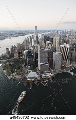 Aerial view of Lower Manhattan and One World Trade Center View Large Photo Image Stock Image - Aerial view of Lower Manhattan and One World Trade Center. Fotosearch