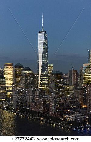 Aerial view of Manhattan and One World Trade Center View Large Photo Image Stock Image - Aerial view of Manhattan and One World Trade Center. Fotosearch