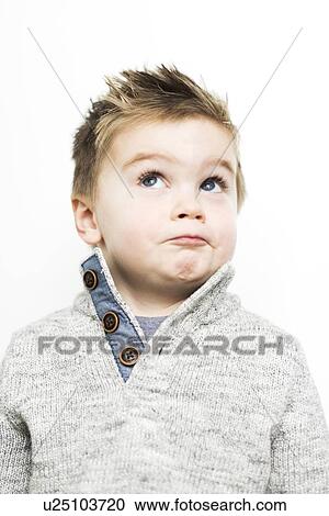 Baby boy (2-3) making face View Large Photo Image Stock Image - Baby boy (2-3) making face. Fotosearch