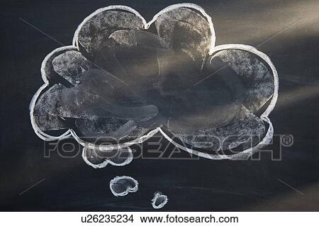 Chalk drawing of cloud on blackboard View Large Photo Image Picture - Chalk drawing of cloud on blackboard. Fotosearch