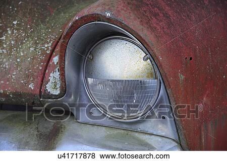 Close-up of old rusted car View Large Photo Image Stock Photo - Close-up of old rusted car. Fotosearch