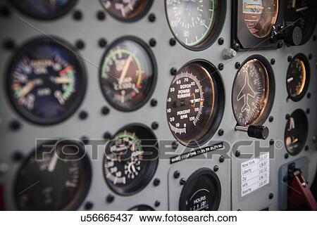 Stock Photo - Cockpit in helicopter . Fotosearch