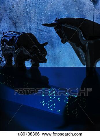 Digital composite with ceramic animals and trading board View Large Photo Image Stock Photograph - Digital composite with ceramic animals and trading board. Fotosearch