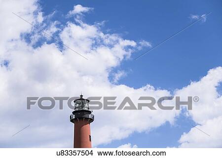 Picture - High section of lighthouse. Fotosearch