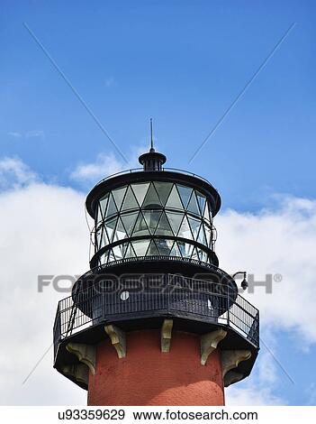 Stock Photo - High section of lighthouse. Fotosearch