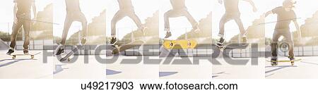Montage of man skating View Large Photo Image Stock Image - Montage of man skating. Fotosearch