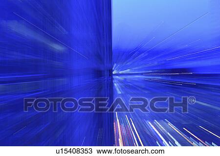 "Motion blurred lights at dusk, abstract blue image" View Large Photo Image Stock Image - "Motion blurred lights at dusk, abstract blue image". Fotosearch