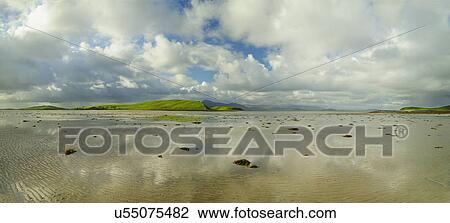 "Panoramic landscape with water, clouds and hill on horizon" View Large Photo Image Stock Image - "Panoramic landscape with water, clouds and hill on horizon". Fotosearch