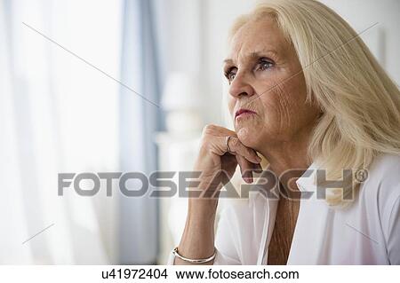 Portrait of blond senior woman View Large Photo Image Picture - Portrait of blond senior woman. Fotosearch