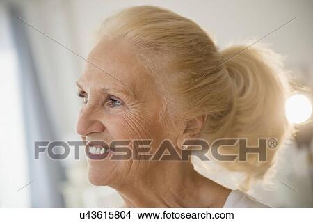 Portrait of blond senior woman View Large Photo Image Picture - Portrait of blond senior woman. Fotosearch