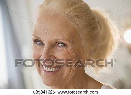 Portrait of blond senior woman View Large Photo Image Stock Photography - Portrait of blond senior woman. Fotosearch