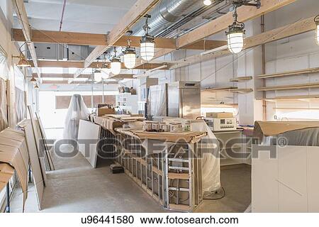 Restaurant interior under construction View Large Photo Image Stock Image - Restaurant interior under construction. Fotosearch
