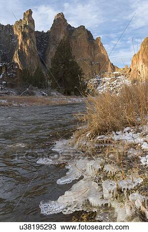 River and rock formation in winter View Large Photo Image Stock Image - River and rock formation in winter. Fotosearch