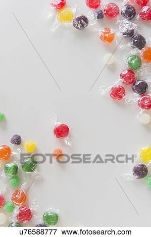 Stock Photo - Studio Shot of colorful candies. Fotosearch
