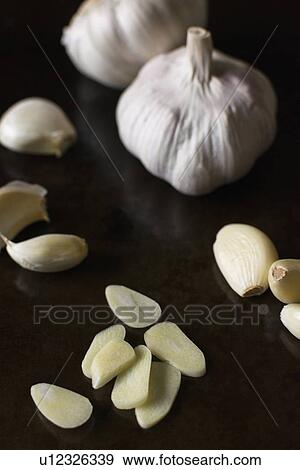 Stock Photo - Studio Shot of garlic. Fotosearch