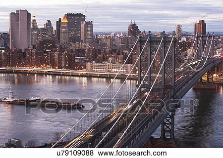 View of East River and cityscape View Large Photo Image Stock Photo - View of East River and cityscape. Fotosearch