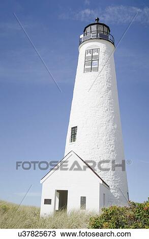 Stock Image - View of lighthouse. Fotosearch