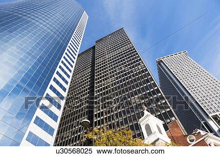 View of skyscrapers and clear sky View Large Photo Image Stock Photography - View of skyscrapers and clear sky. Fotosearch