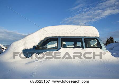 View of snowcapped car View Large Photo Image Stock Photo - View of snowcapped car. Fotosearch