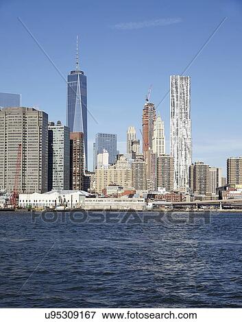 View of waterfront cityscape View Large Photo Image Stock Photo - View of waterfront cityscape. Fotosearch