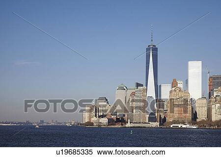 Stock Photography - View of waterfront cityscape. Fotosearch