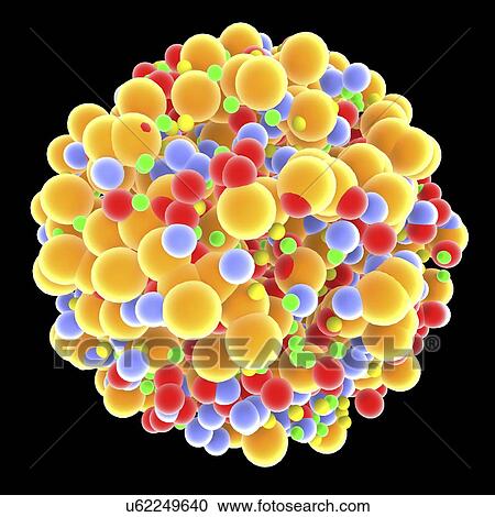 Clipart - "Abstract molecule, artwork". Fotosearch