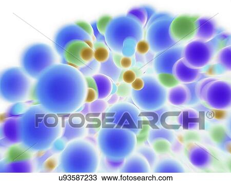 "Abstract molecule, artwork" View Large Illustration Drawing - "Abstract molecule, artwork". Fotosearch