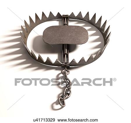 "Animal trap, illustration" View Large Illustration Stock Illustration - "Animal trap, illustration". Fotosearch