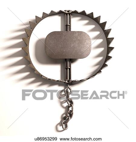 Stock Illustration - "Animal trap, illustration". Fotosearch