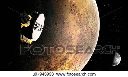 Artwork of New Horizons Mission View Large Illustration Drawing - Artwork of New Horizons Mission. Fotosearch