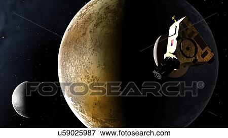 Artwork of New Horizons Mission View Large Illustration Stock Illustration - Artwork of New Horizons Mission. Fotosearch
