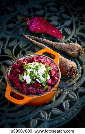 Beetroot with a garnish View Large Photo Image Stock Photo - Beetroot with a garnish. Fotosearch