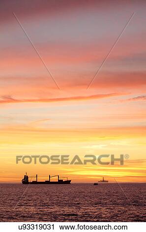 Stock Image - Cargo ship. Fotosearch