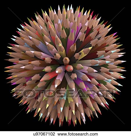 "Colouring pencils, illustration" View Large Illustration Drawing - "Colouring pencils, illustration". Fotosearch