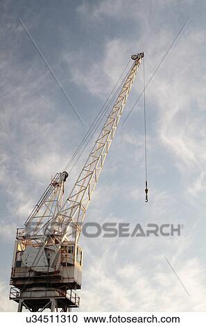 Crane at Victoria and Albert docks View Large Photo Image Stock Image - Crane at Victoria and Albert docks. Fotosearch