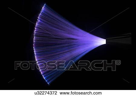 Stock Image - Fibre optics. Fotosearch