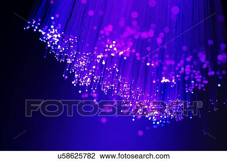 Stock Image - Fibre optics. Fotosearch