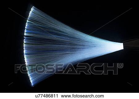 Stock Image - Fibre optics. Fotosearch