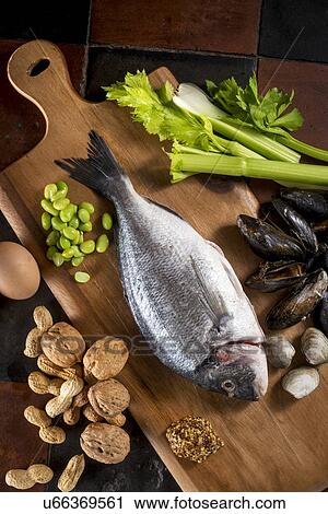 Foods that can all be allergens View Large Photo Image Stock Image - Foods that can all be allergens. Fotosearch