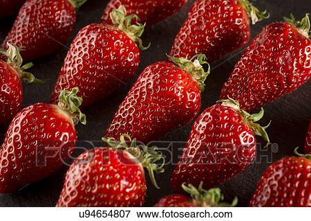 Stock Photo - Gariguette strawberries. Fotosearch