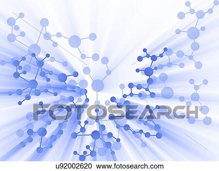 Clipart - "Molecule, artwork". Fotosearch
