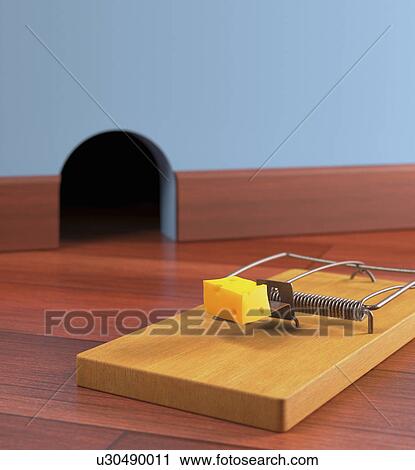 "Mouse trap on the floor, illustration" View Large Illustration Clip Art - "Mouse trap on the floor, illustration". Fotosearch