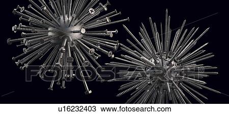 "Nails and screws, illustration" View Large Illustration Drawing - "Nails and screws, illustration". Fotosearch