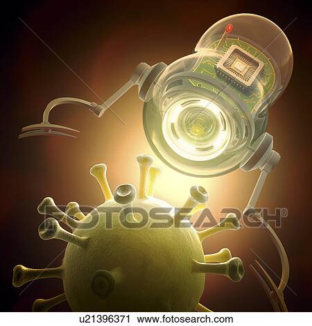 "Nanobots and red blood cell, illustration" View Large Illustration Clip Art - "Nanobots and red blood cell, illustration". Fotosearch