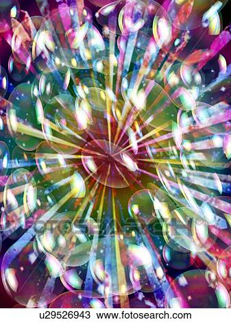 Drawing - "Psychedelic patterns, illustration". Fotosearch
