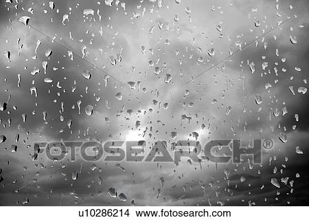Rain drops on window View Large Photo Image Picture - Rain drops on window. Fotosearch