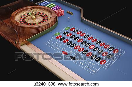"Roulette table and wheel, illustration" View Large Illustration Stock Illustration - "Roulette table and wheel, illustration". Fotosearch
