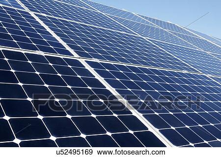 Stock Photo - Solar panels. Fotosearch