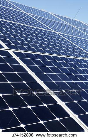 Stock Photo - Solar panels. Fotosearch